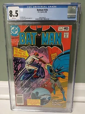 Buy Batman #326 Cgc 8.5  Crimes By Remote   1980  Dc Comics  **free Shipping** 🇺🇸 • 54.63£