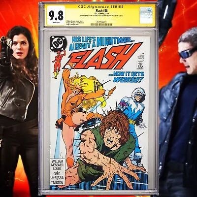 Buy CGC 9.8 SS Flash #28 Signed By Wentworth Miller & Peyton List The Snarts • 768.65£