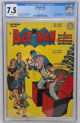 Buy Batman #45 ~ Dc 1948 ~ Cgc 7.5 ~ Christmas Issue • 1,431.14£