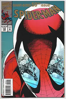 Buy Spider-Man #50 Marvel Comics Mackie Lyle Hanna 1994 VFN Hologram Cover • 14.99£