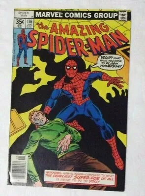 Buy Amazing Spiderman #176 Glossy Vf Minus Green Goblin,aunt May,flash In Danger • 15.19£