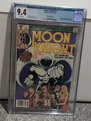 Buy Moon Knight #1 - CGC (9.4) Near Mint Rare Newstand Edition • 130£