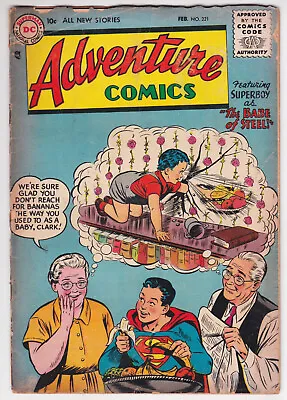 Buy Adventure Comics #221 Good Minus 1.8 Superboy Aquaman Green Arrow 1956 • 19.98£