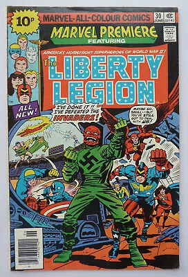 Buy Marvel Premiere #30 - The Liberty Legion UK Variant Marvel Comics 1976 VG/FN 5.0 • 4.95£