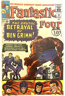 Buy Fantastic Four. Number41.  1st Series-august 1965.  Jack Kirby-cover. Vg+ 4.5 • 59.99£
