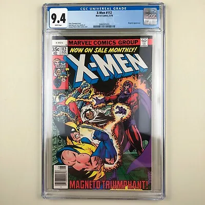 Buy (Uncanny) X-Men #112 (1978) CGC 9.4, Magneto Appearance • 158.87£