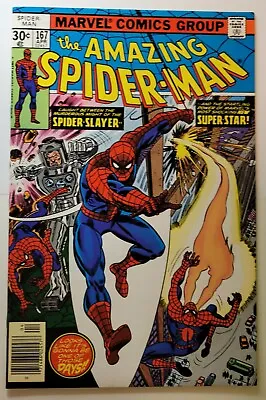 Buy Amazing Spider-Man 167 (1977) John Romita Cover Art Len Wein Story Will-o'-wisp • 48.65£
