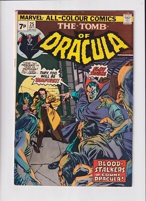 Buy Tomb Of Dracula (1972) #  25 UK Price (6.0-FN) (1252341) 1st Hannibal King 1974 • 40.50£