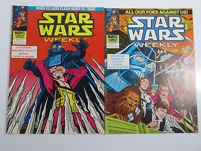 Buy Star Wars Weekly-Marvel Comics UK British Magazine 1979-B&W 2 Issues #91 & 92 • 12.94£