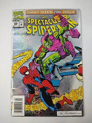 Buy Spectacular Spiderman #200 NEWSSTAND Death Of Green Goblin (Harry Osborn) 1993 • 10.32£