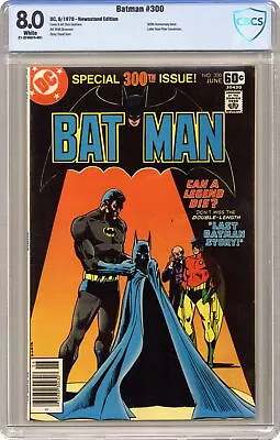 Buy Batman #300 CBCS 8.0 Newsstand 1978 21-32485F5-001 • 60.88£