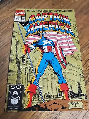 Buy CAPTAIN AMERICA #383 1991 Marvel Comics Classic Cover NYC 9/11 Jim Lee VG • 7.91£