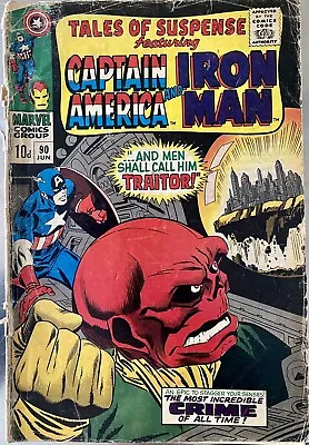 Buy Tales Of Suspense #90 Captain America Iron Man (1967) • 10£