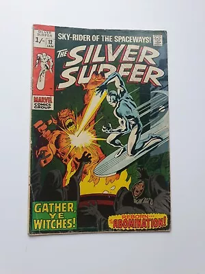 Buy Silver Surfer #12 1970 Volume 1  Abomination App Marvel Comic Book  • 9£