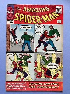 Buy Amazing Spider-Man #4 1963 VG+   1st Appearance Of Sandman • 1,194.18£