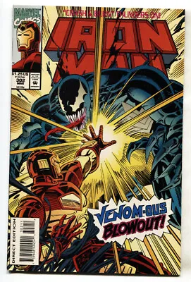 Buy IRON MAN #302 1994 Comic Book Venom Issue-Marvel NM- • 32.97£
