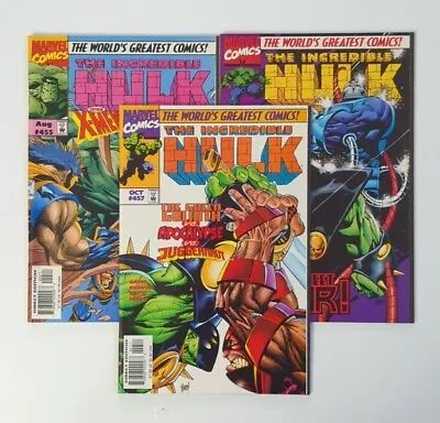 Buy Lot Of 3 1997 Marvel The Incredible Hulk Comics #455-457 VF/NM 🔑 • 11.76£