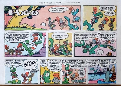 Buy Pogo By Walt Kelly - Large Half-page Color Sunday Comic - VFn - January 3, 1960 • 3.96£