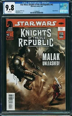 Buy Star Wars Knights Of The Old Republic #42 (2009) CGC 9.8 White - Origin Of Revan • 295.68£