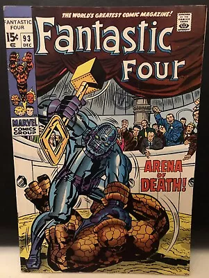 Buy Fantastic Four #93 Comic Marvel Comics Silver Age 2.5 • 14.99£