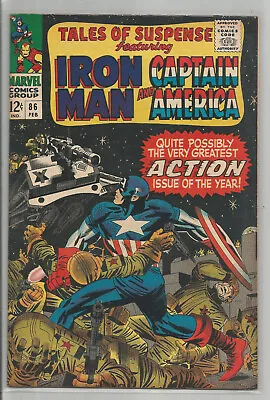 Buy Tales Of Suspense # 86 * Captain America * Iron Man * Marvel Comics * 1967 • 23.98£