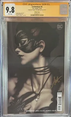 Buy Catwoman #4 Artgerm Variant CGC 9.8 Signed By Artgerm • 159.32£