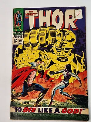Buy The Mighty THOR 139 1st Cover App Sif Jack Kirby Stan Lee Silver Age 1967 • 31.96£