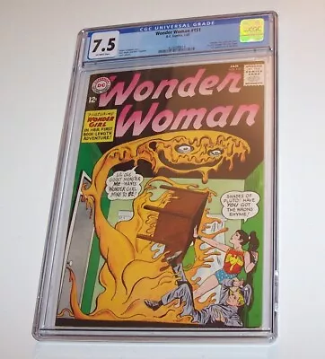 Buy Wonder Woman #151 - DC 1965 Silver Age Issue - CGC VF- 7.5 • 177.40£