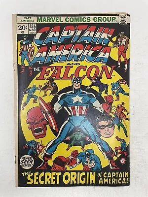 Buy Captain America And The Falcon #155 1972 Sal Buscema Jim Mooney Marvel Comics • 12.78£
