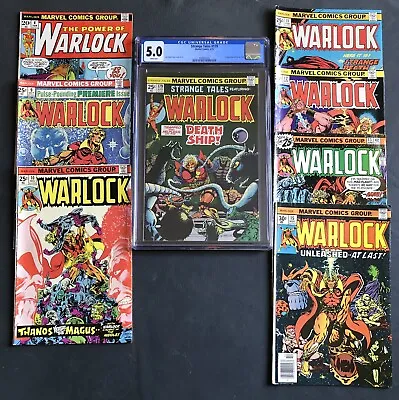 Buy Warlock #4 #9 #10 #11 #12 #13 #15 1st App Pip Troll Strange Tales  179 CGC 5.0 • 78.84£