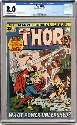 Buy Thor #193 CGC 8.0 1971 3872534015 • 170.30£