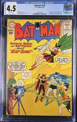 Buy Batman #139 1961 CGC 4.5 OFF-WHITE 1st Appearance Of The Original Bat-Girl • 417.03£