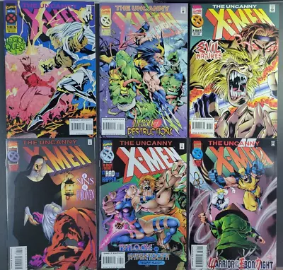 Buy (6) Uncanny X-Men #320 - 329 Lot Marvel 1995 324 326 327 328 • 17.55£