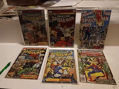 Buy Amazing Spider-Man Mid-High Grade 6 Books #'s 132, 156, 166, 169, 197, 237 RAW • 100.08£