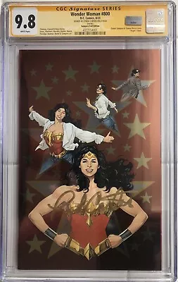 Buy Wonder Woman #800 Daniel Sampere Foil Variant CGC 9.8 SS Signed By Lynda Carter • 647.60£