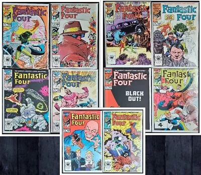 Buy Fantastic Four #291-300 Straight Run 1985 Marvel Comics NM Free Shipping! • 20.01£
