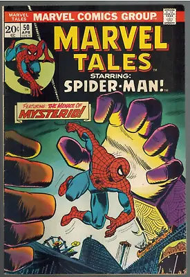 Buy Marvel Tales 50 Vs Mysterio!  (reprints Amazing Spider-Man 67)  1974 VF- • 11.82£