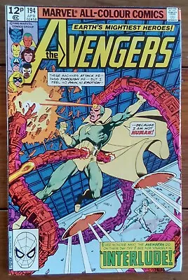 Buy The Avengers 194, George Perez, Marvel Comics, April 1980, Fn+ • 4.99£