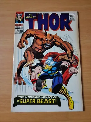 Buy The Mighty Thor #135 ~ FINE FN ~ 1966 Marvel Comics • 39.49£