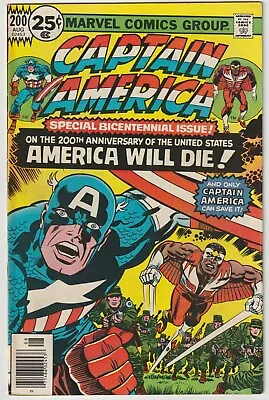 Buy Captain America #200   (Marvel Comics 1968) (Cents Copy)  FN • 22.95£