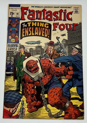 Buy FANTASTIC FOUR #91 Marvel Comic Book 1969 SILVER AGE SKRULLS • 21.26£
