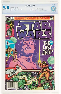 Buy Star Wars #49 NEWSSTAND CBCS 9.8 1981 OW White DARTH VADER Obi-Wan Kenobi Nt CGC • 228.93£