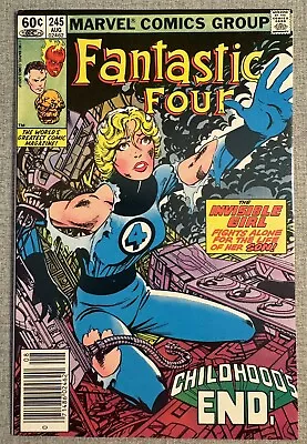 Buy Fantastic Four #245 1st Adult Franklin Richards Avatar John Byrne Newsstand NM- • 24.03£