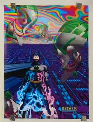 Buy 1991 Batman Digital Justice Poster: Original 28x22 Detective Comics Pin-up,Joker • 35.25£