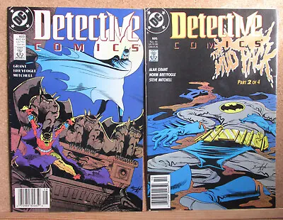 Buy Detective Comics 2 Book Lot #603 #605 (1989 DC) Etrigan Newsstand F • 2.21£