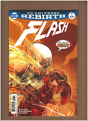 Buy Flash #7 DC Rebirth 2016 Di Giandomenico Cover Vs. GODSPEED VF+ 8.5 • 2.97£