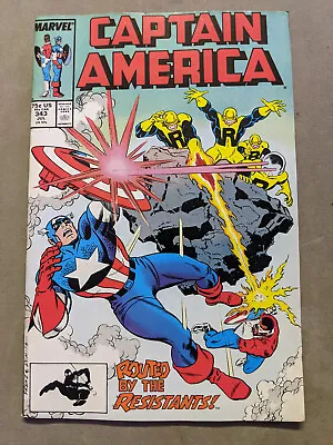 Buy Captain America #343, Marvel Comics, 1988, FREE UK POSTAGE • 5.99£