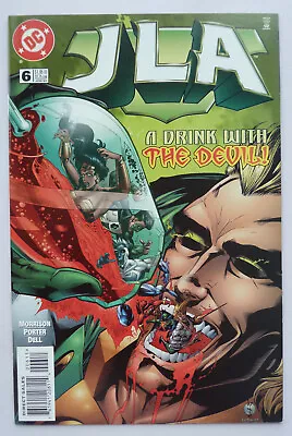 Buy JLA #6 - 1st Printing Justice League Of America DC Comics June 1997 VF 8.0 • 5.75£