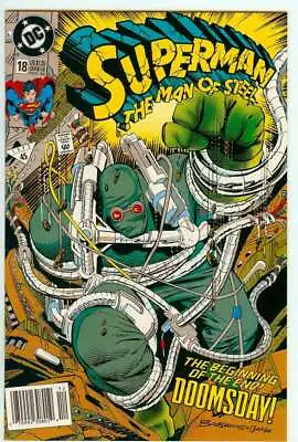 Buy Superman: The Man Of Steel #18 8.5 // 1st Full App Doomsday Newsstand 1992 • 42.06£