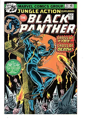 Buy Jungle Action #21 (1976) - Grade 8.5 - Black Panther Battles The Kkk! • 63.73£